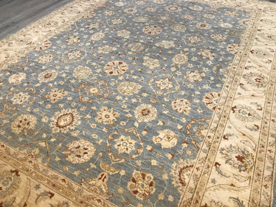 Pakistan Ziegler Hand Knotted Wool 9x12