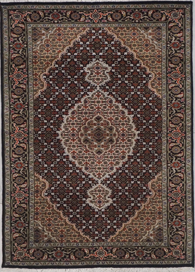 India Tabriz Mahi Hand Knotted Wool & Silk 3x5