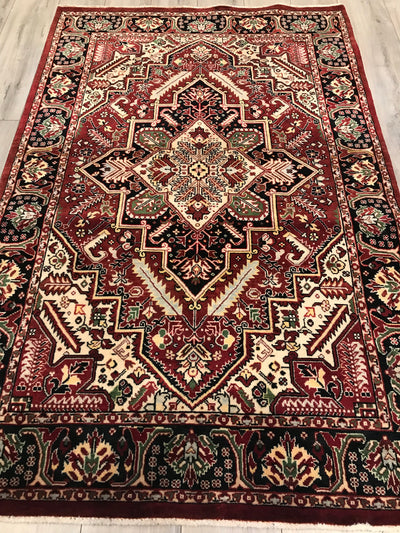 Pakistan Heriz Hand Hnotted Wool 4x6