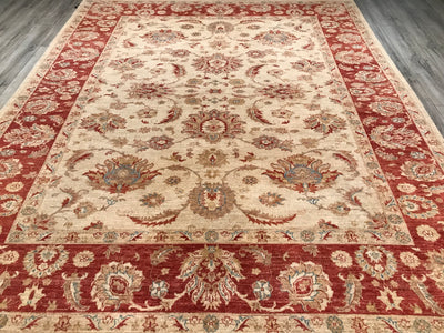 Pakistan Ziegler Hand Knotted Wool 9x11