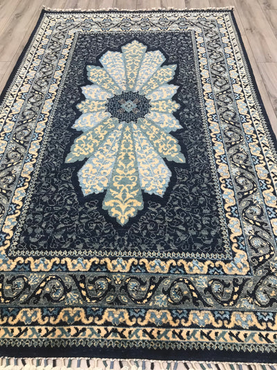 Pakistan Qum Hand Knotted Wool 5x8