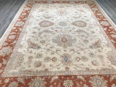 Pakistan Ziegler Hand Knotted Wool 10x13