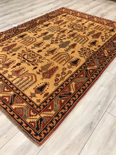 Pakistan Shirwan Kazak Hand Knotted Wool 5x7