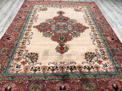 Old Persian Tabriz Hand Knotted Wool 8x10.6