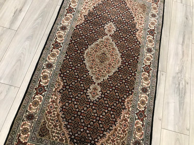 India Tabriz Mahi Hand Knotted Wool & Silk  3x5