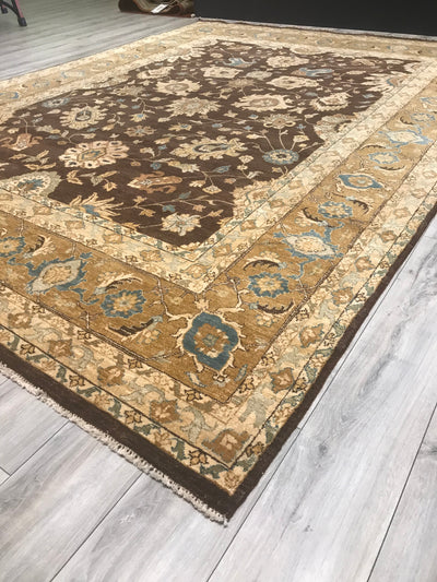 India Chobi Hand Knotted Wool 9x12