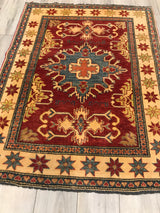 Pakistan Kazak Hand Knotted Wool 4x5