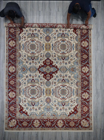 Pakistan Tabriz 16/16 Hand Knotted Wool 9x12
