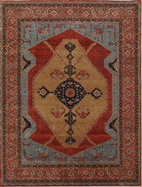 India Serapi Hand Knotted Wool 9x12