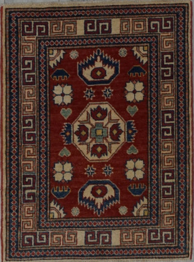 Pakistan Kazak Hand Knotted Wool 2x3