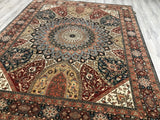 India Tabriz Hand Knotted Wool 8x10