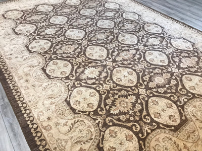 Pakistan Ziegler Hand Knotted Wool 9x12