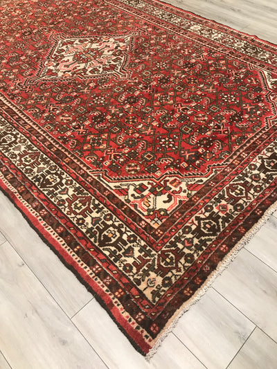 Persian Old Mashhad Hand Knotted Wool 7x10