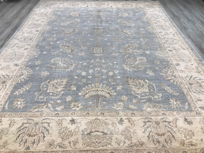 Pakistan Ziegler Hand Knotted Wool 9x12