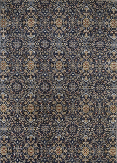 India Modern Hand Knotted Wool& Silk  8x10