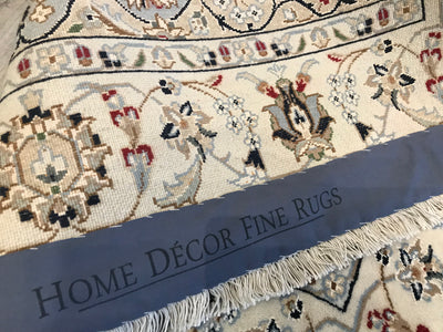 India Nain Hand Knotted Wool & Silk 4x6