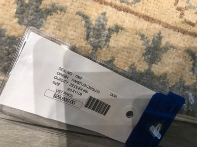 Pakistan Ziegler Hand Knotted Wool 9x12