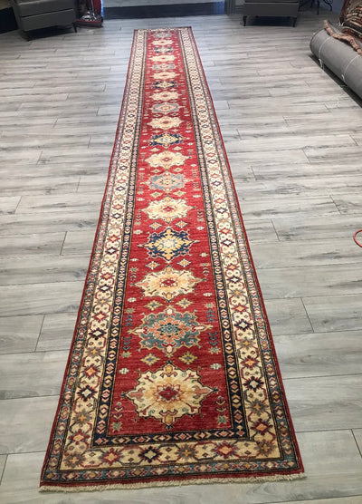 Pakistan Kazak Shirwan Hand Knotted Wool 3x20