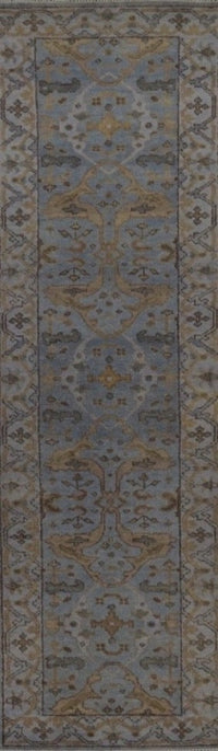 India Oushak Hand Knotted Wool 3X10