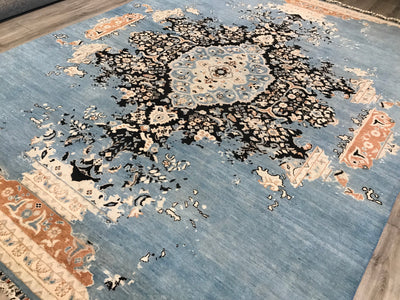 Pakistan Tabriz Hand Knotted Wool 9x12