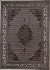 India Tabriz Mahi Hand Knotted Wool & Silk 8x11