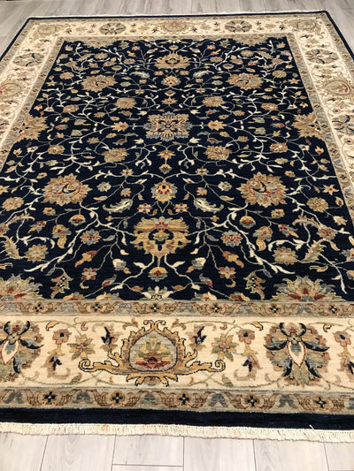 India Ziegler Hand Knotted Wool 8x10