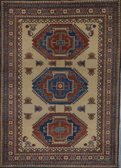 Pakistan Kazak Hand Knotted Wool 7x9