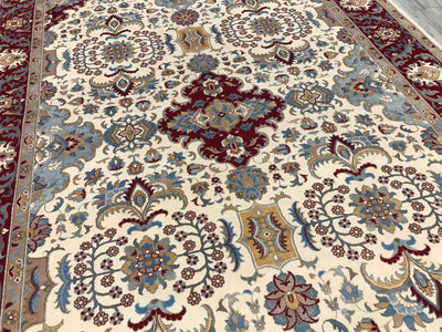 Pakistan Tabriz 16/16 Hand Knotted Wool 9x12