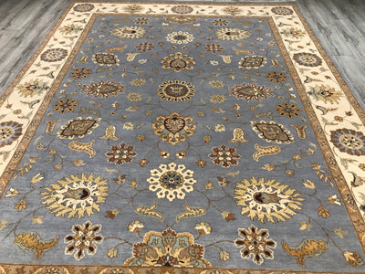 India Ziegler Hand Knotted Wool 9x12