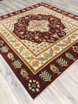 Pakistan Ziegler square Hand knotted Wool 6x 7