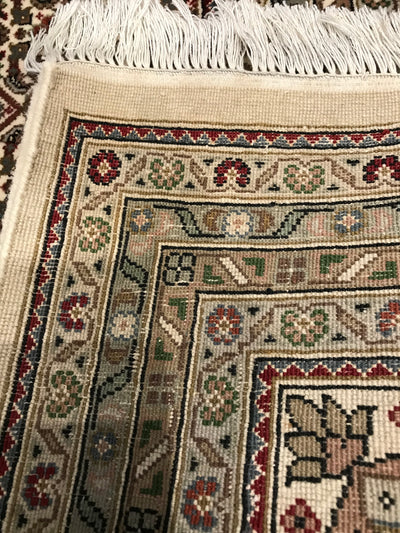 India Tabriz Mahi Hand Knotted Wool & Silk 8x10