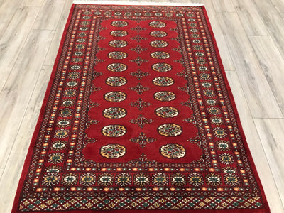 Pakistan Bokhara Hand Knotted wool 4x6