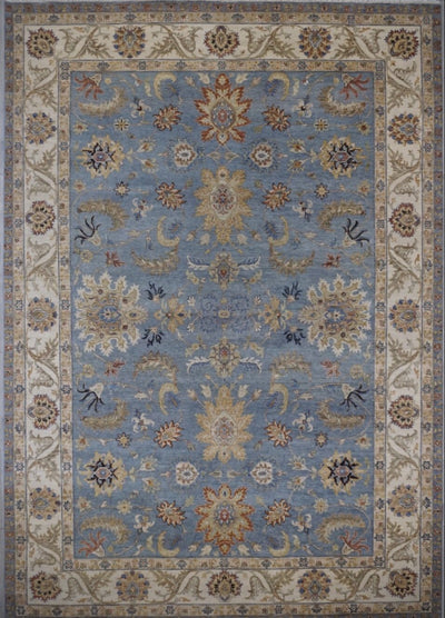 India Ziegler Hand Knotted Wool 10x14