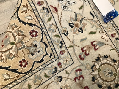 India Nain Hand Knotted Wool & Silk 6x9