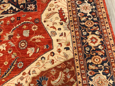 Pakistan Heriz Hand Knotted Wool 9x12