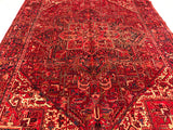 Persian Antique Heriz Hand Knotted Wool 8x11