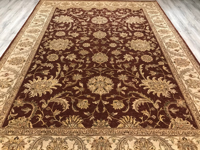 India Kashan Hand Knotted Wool 9x12