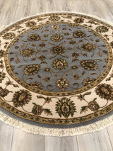 Ind Jaipur Hand Knotted Wool & Silk  5x5