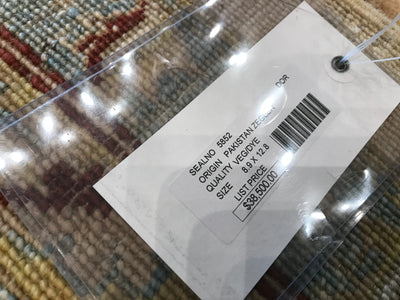 Pakistan Ziegler Hand Knotted Wool 9x12