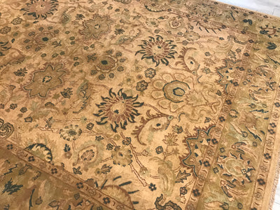 India Agra Hand Knotted Wool 9X12