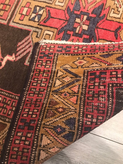 Persian old Hamadan Hand Knotted Wool 4x6