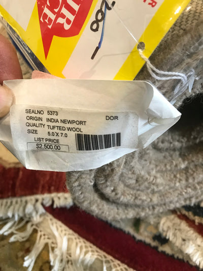 India Newport Hand Tufted Wool 5x7