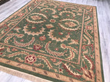 India Jaipur Hand Knotted Wool 8X10