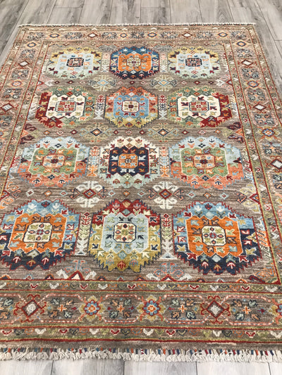 Pakistan Sultani Hand Knotted wool 5x6