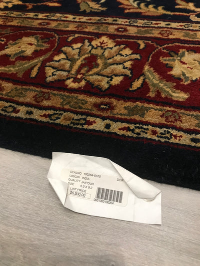 India Jaipur Hand Knotted Wool 6x9