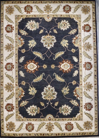 India Ziegler Hand Knotted Wool 10x14