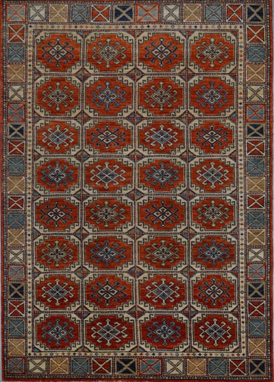 Pakistan Kazak Shirwan Hand Knotted Wool 5x7