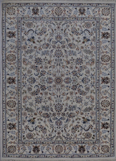 India Nain Hand Knotted Wool & Silk 4x6