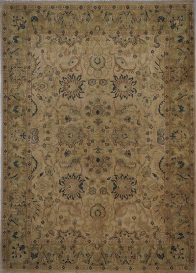 India Agra Hand Knotted Wool 9X12