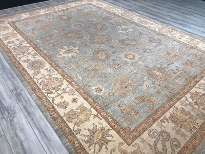 Pakistan Ziegler Hand Knotted Wool 9x13